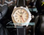 Breitling Avenger II Seawolf Replica Watch SS Cream White Dial